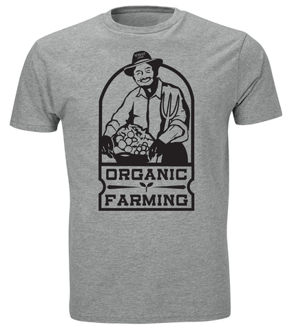 Organic Farming Tee - Heather Grey