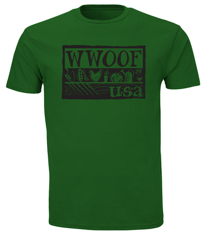 WWOOF Logo Tee - Kelly