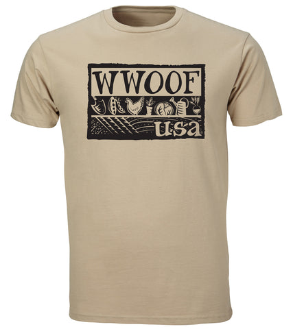 WWOOF Logo Tee - Tan