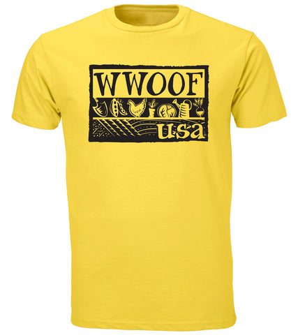 WWOOF Logo Tee - Yellow